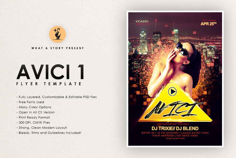Avici 1 in Flyer Templates - product preview 8
