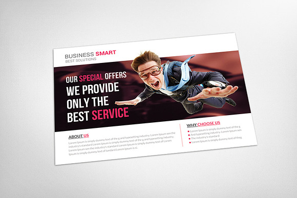 Transport Business Postcard Template in Postcard Templates - product preview 2
