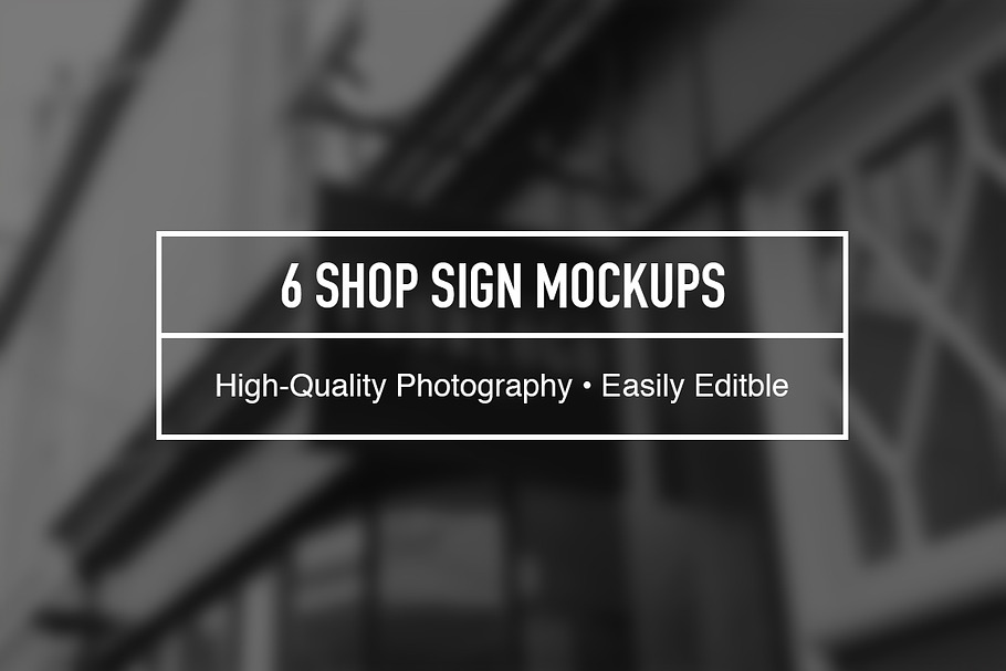 Shop Sign Mockup Bundle in Mockup Templates - product preview 8