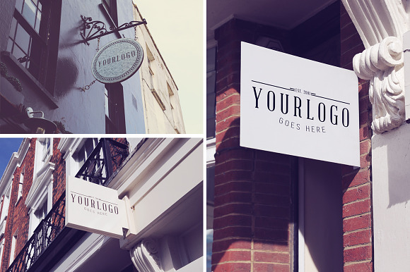 Shop Sign Mockup Bundle in Mockup Templates - product preview 2