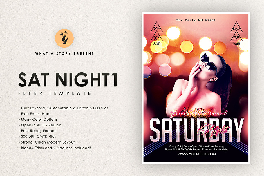 Sat Night Flyer in Flyer Templates - product preview 8