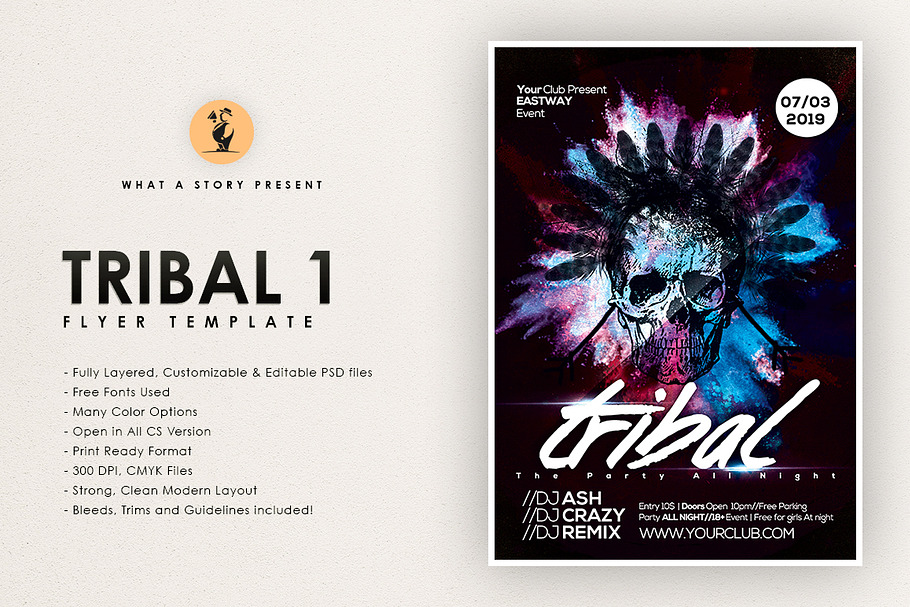 Tribal Party 1 in Flyer Templates - product preview 8