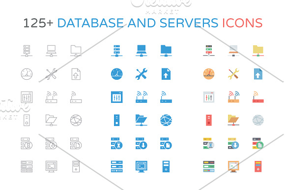 125+ Database and Server Icons in Server Icons - product preview 3