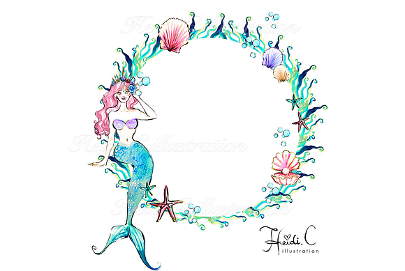 Mermaid Fantasy in Illustrations - product preview 5