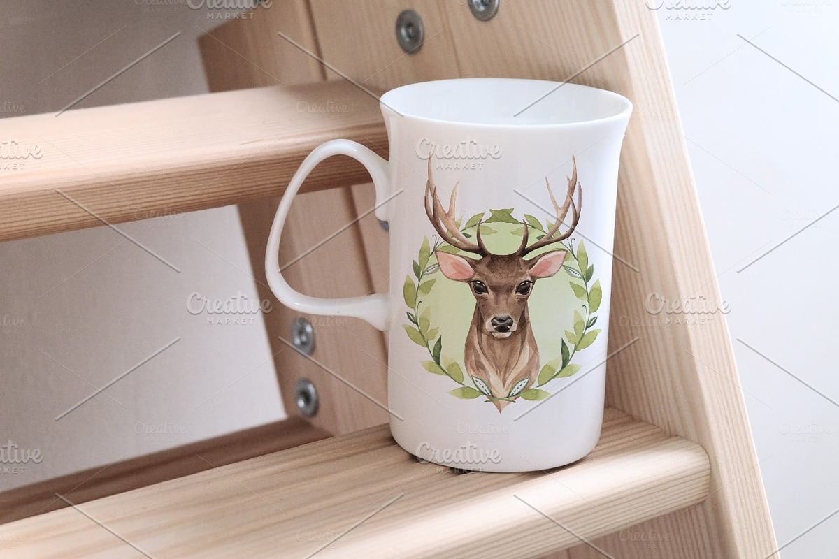 Noble deer in Illustrations - product preview 8