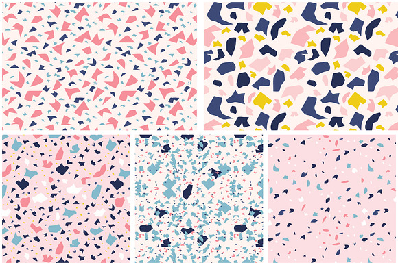 Terrazzo Seamless Patterns in Patterns - product preview 5