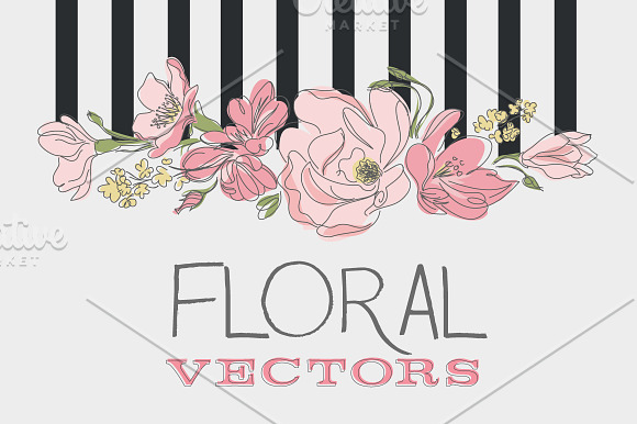 Floral Vectors in Illustrations - product preview 4