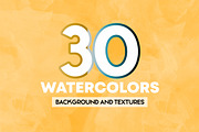 BUNDLE 30 Watercolor Textures