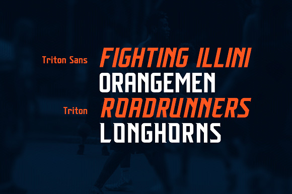 Triton Sports Font Family in Military Fonts - product preview 1
