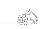 Construction truck tipper