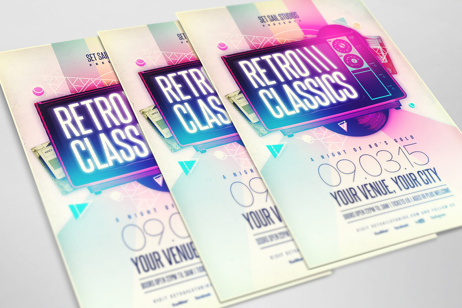 Retro Classics Poster in Flyer Templates - product preview 8
