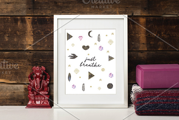Silver & Rose Frame Mockup in Product Mockups - product preview 3