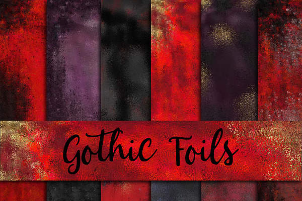 Gothic Foils Digital Paper