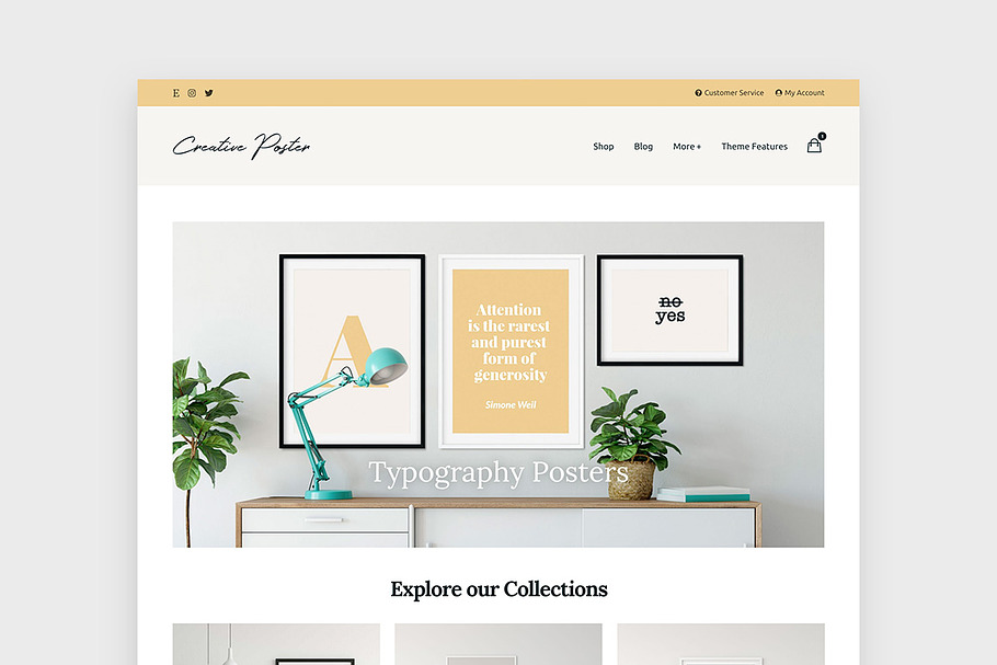 Creative Poster - Minimal Theme in WordPress Commerce Themes - product preview 8