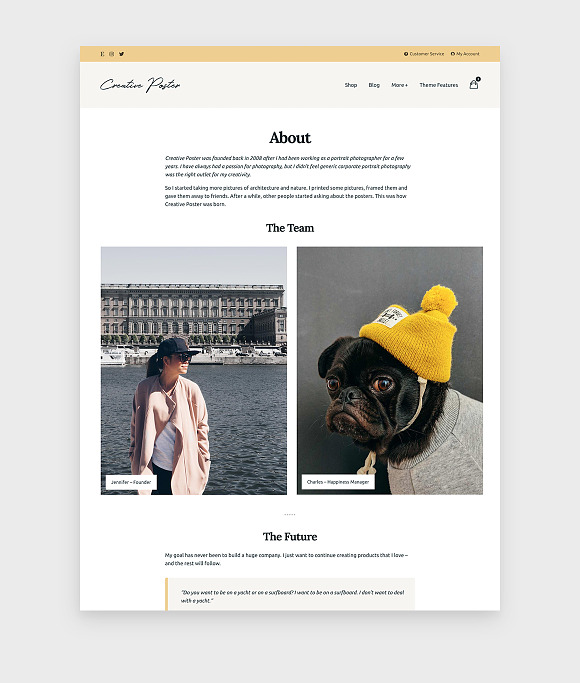 Creative Poster - Minimal Theme in WordPress Commerce Themes - product preview 2