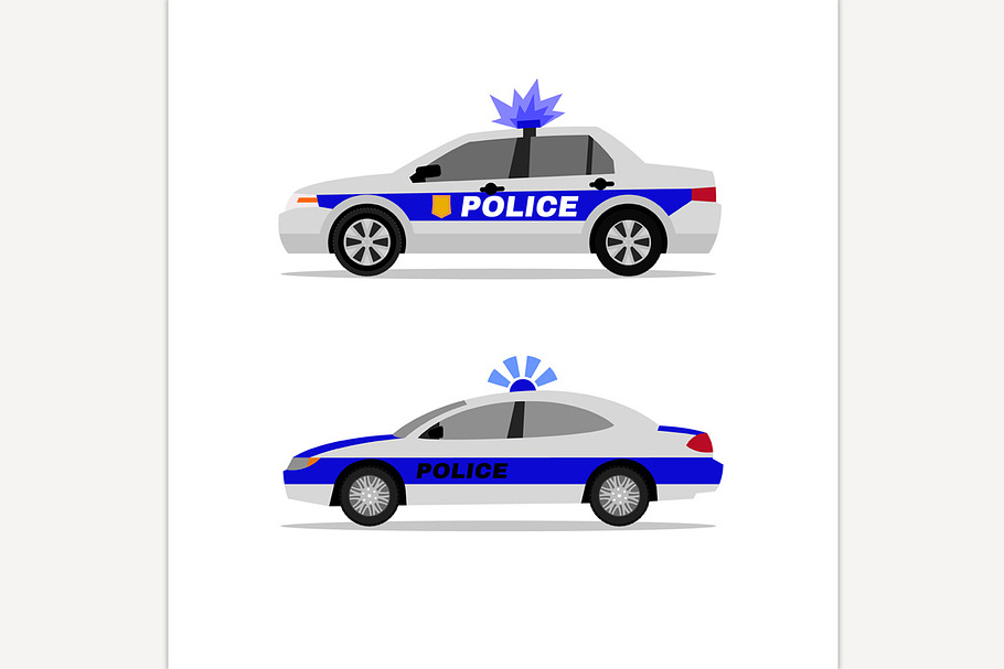 Police Car in Illustrations - product preview 8