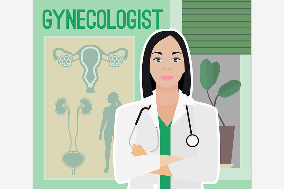 Gynecologist in Illustrations - product preview 8