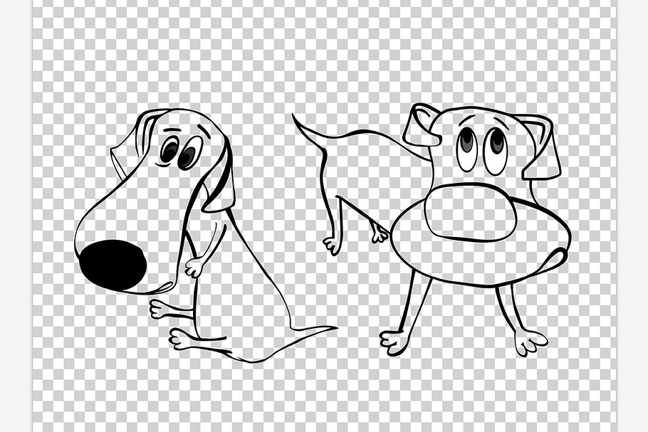 5 Dog Character Images in Illustrations - product preview 8