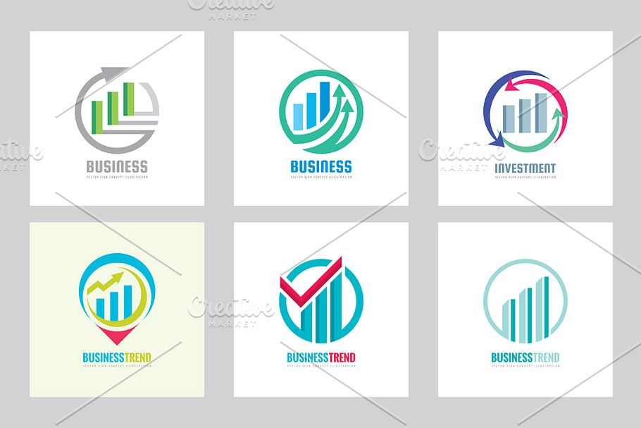 Business Trend Exchange - Logo Set