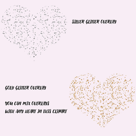 Watercolor Hearts Clipart in Illustrations - product preview 4