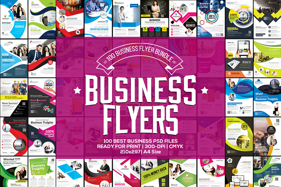 100 Business Flyers Mega Bundle