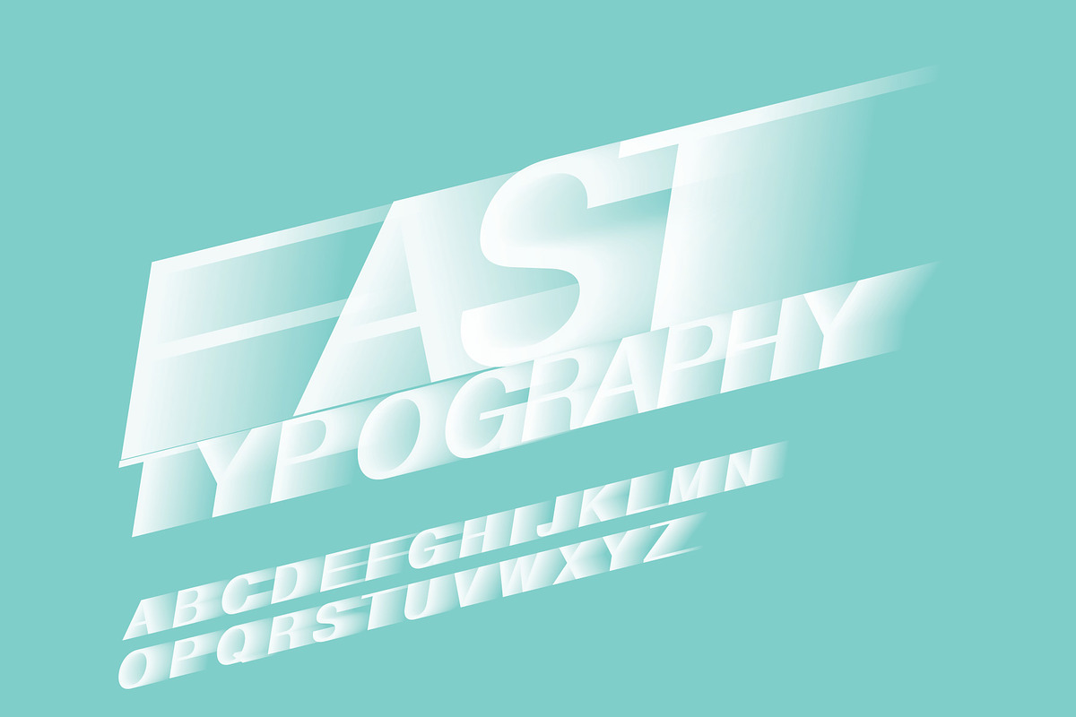 motion blur/fast typography vector in Illustrations - product preview 8
