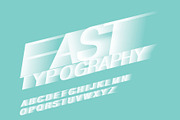 motion blur/fast typography vector