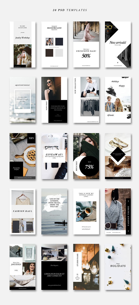 Instagram Stories-Lifestyle&Fashion in Instagram Templates - product preview 4