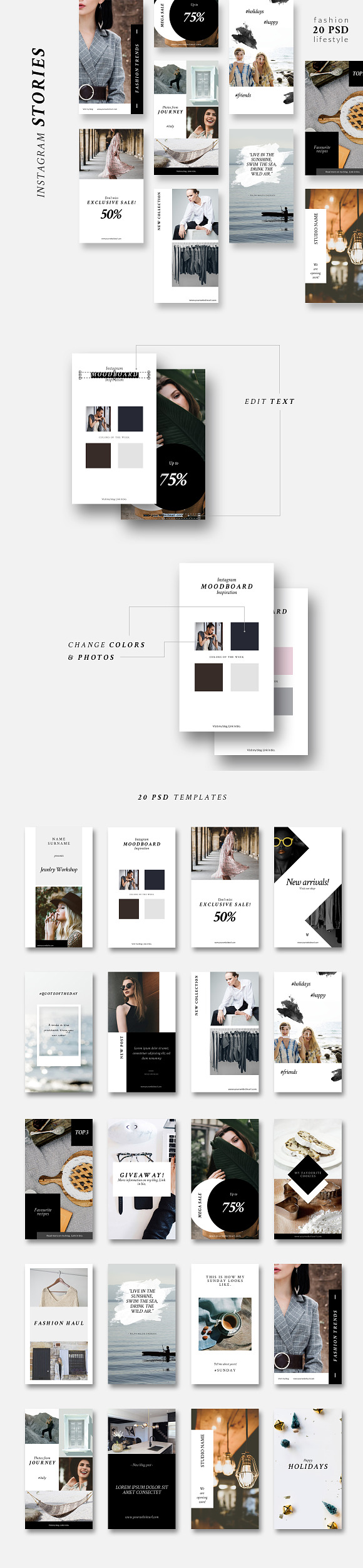 Instagram Stories-Lifestyle&Fashion in Instagram Templates - product preview 5