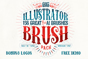 156 Illustrator Brush Pack + Bonus
