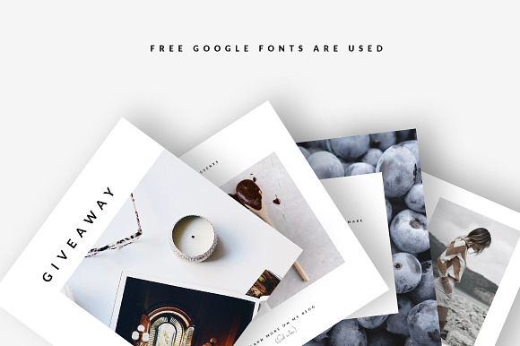 Instagram Pack 2 - STYLE FOOD TRAVEL in Instagram Templates - product preview 4