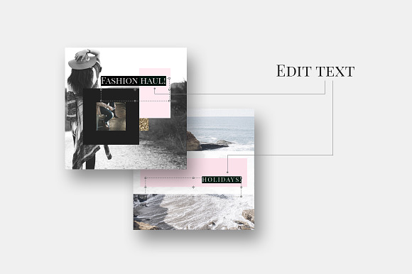 Instagram BUNDLE-Lifestyle & Fashion in Instagram Templates - product preview 5