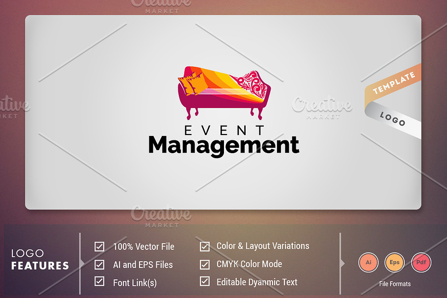 Event Management in Logo Templates - product preview 8