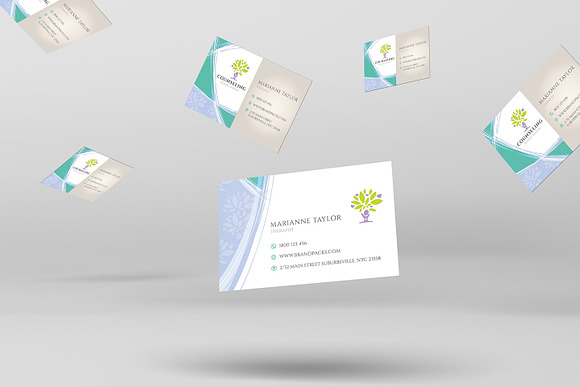 Simple Corporate Business Card in Business Card Templates - product preview 3