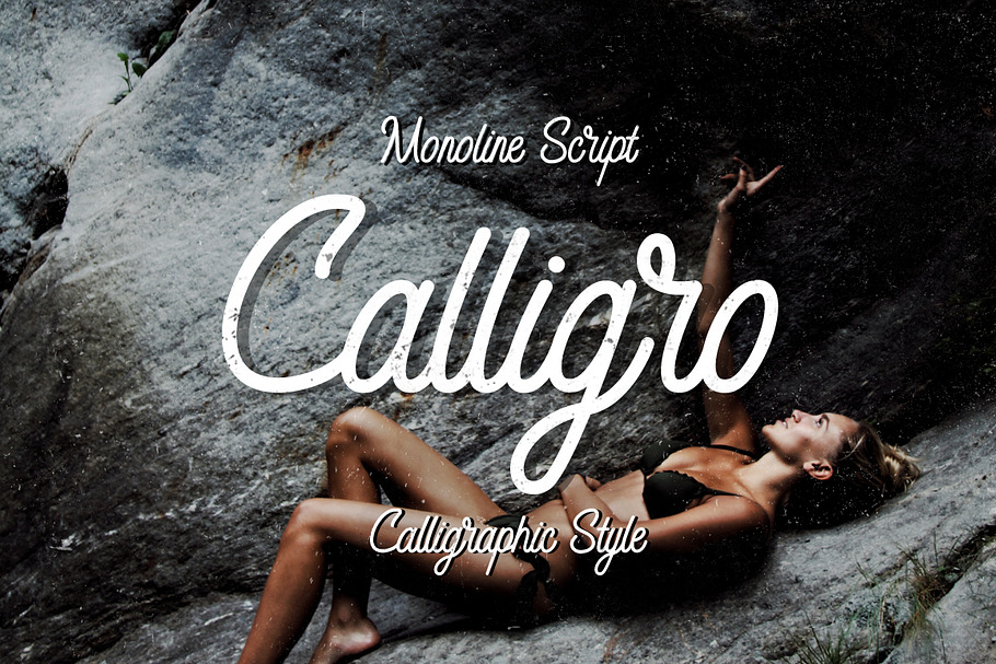 Calligo Monoline Font in Script Fonts - product preview 8