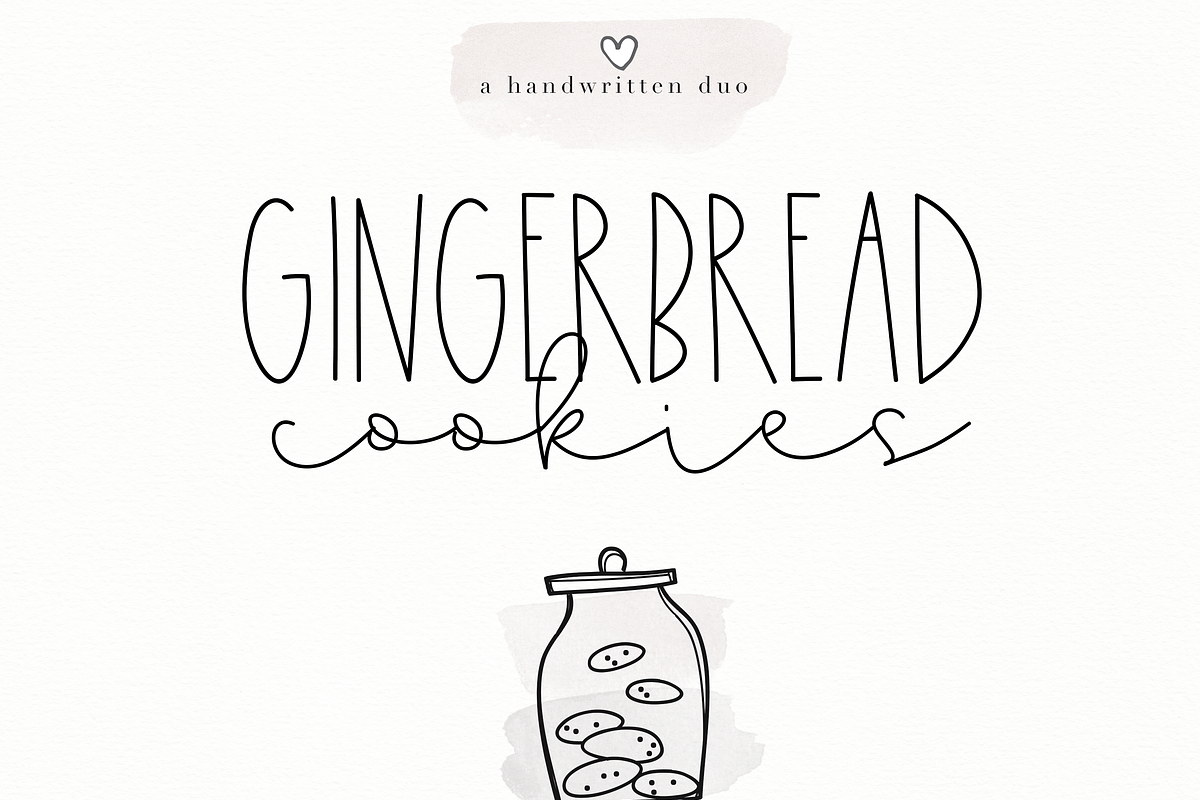 Gingerbread Cookies - A Font Duo in Script Fonts - product preview 8