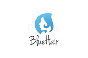 Blue Hair Logo