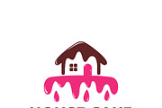 House cake logo template