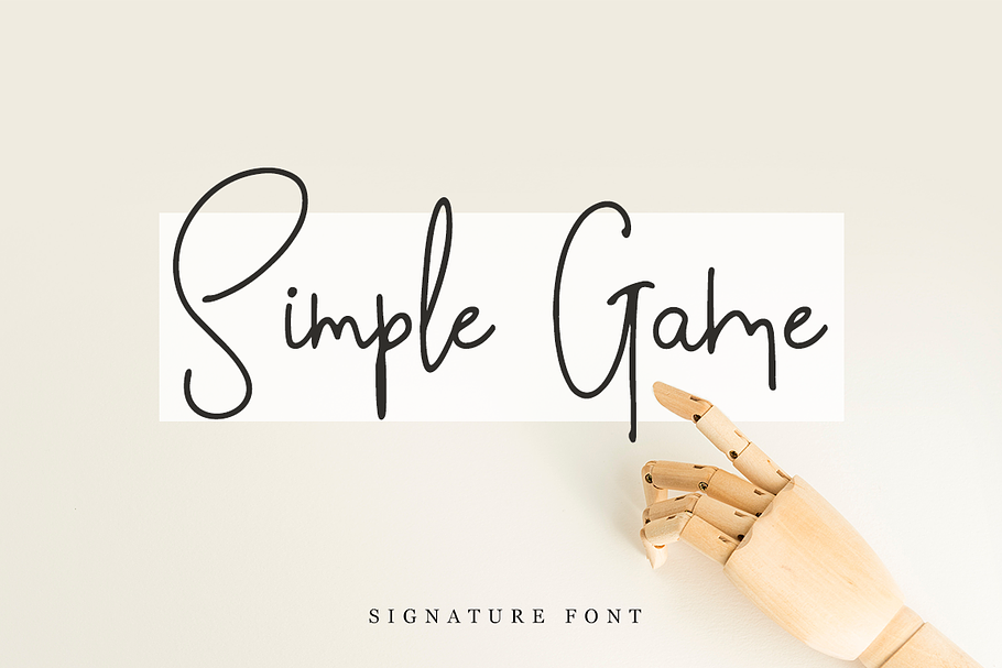 Simple Game in Script Fonts - product preview 8