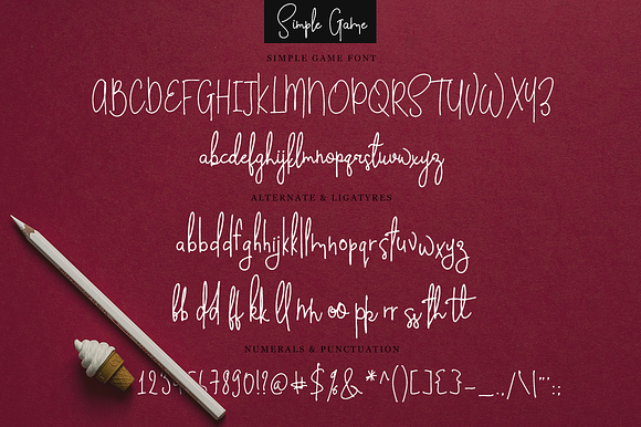 Simple Game in Script Fonts - product preview 5