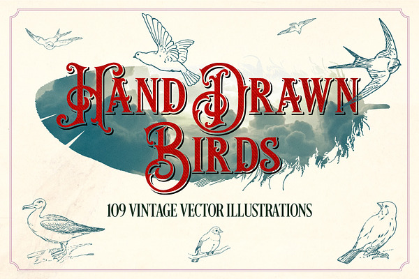 Vintage Hand Drawn Birds