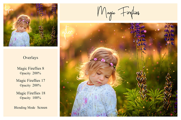 20 Magic Fireflies Overlays in Photoshop Layer Styles - product preview 2