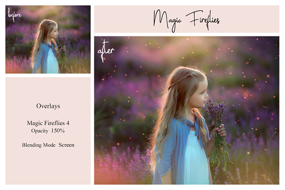 20 Magic Fireflies Overlays in Photoshop Layer Styles - product preview 4