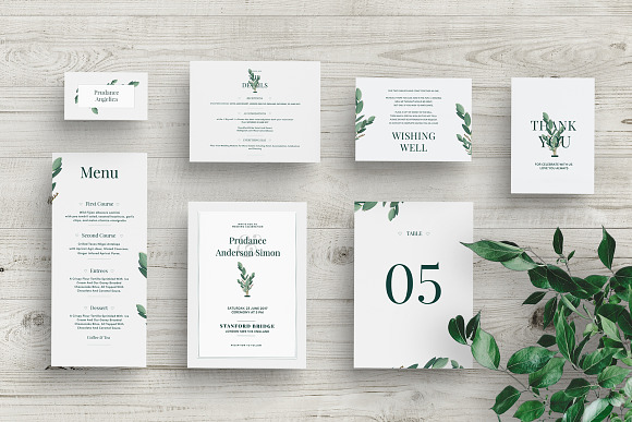 Wedding Invitation Suite Mockup in Print Mockups - product preview 1