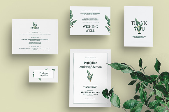 Wedding Invitation Suite Mockup in Print Mockups - product preview 2