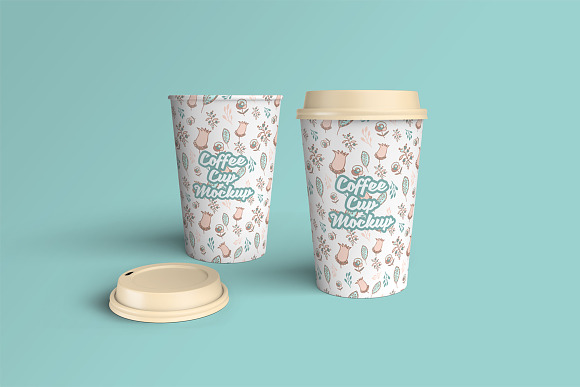 Coffee Cup PSD Mockup in Product Mockups - product preview 3