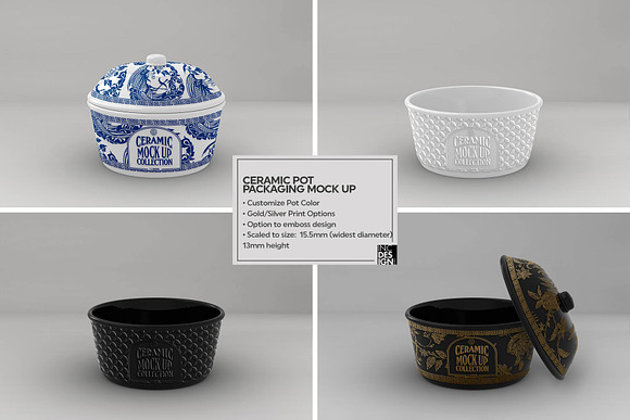 Ceramic Pot Packaging MockUp in Branding Mockups - product preview 2