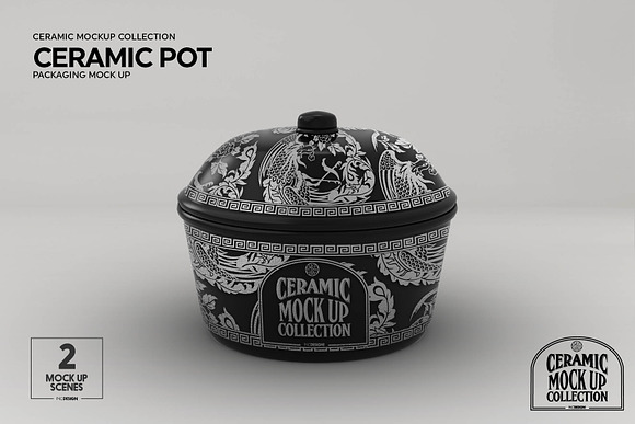 Ceramic Pot Packaging MockUp in Branding Mockups - product preview 5