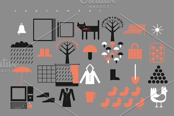 Vector Icons For Every Day in Fall Icons - product preview 9