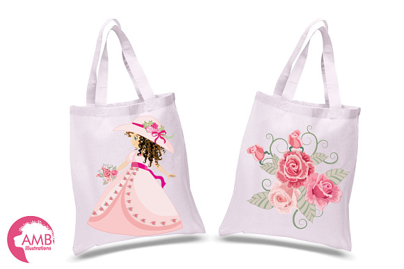 Garden party girls AMB-998 in Illustrations - product preview 2